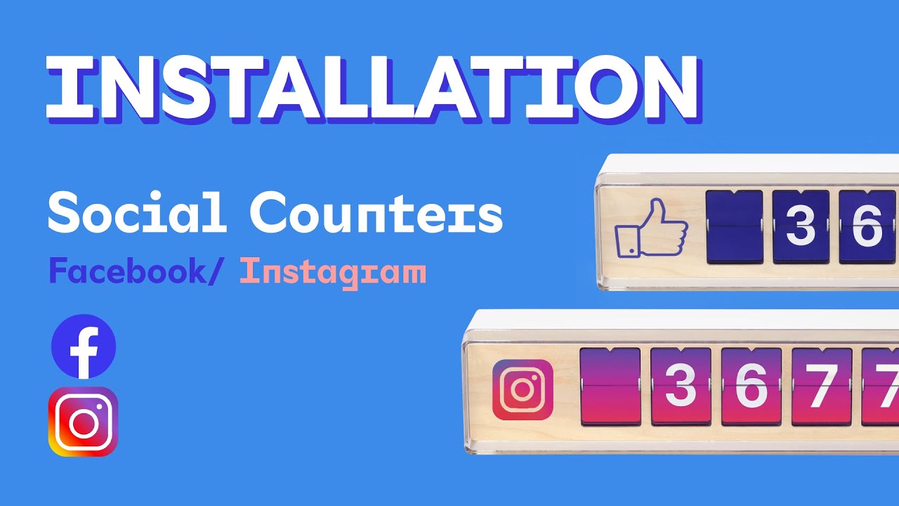 How to set up a Smiirl Counter for Facebook or Instagram?