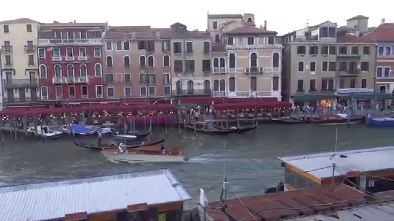 Venice Grand Canal from Hotel Rialto Terrace