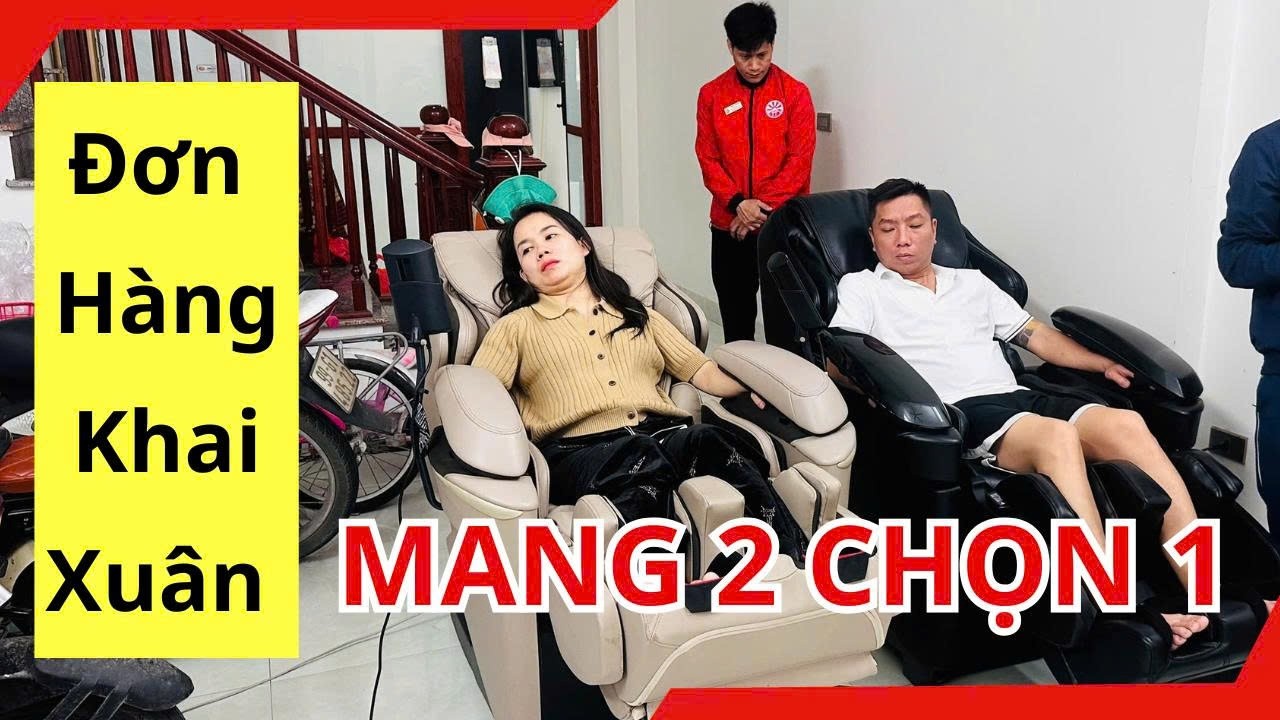 Đơn Hàng Khai Xuân | Mang 2 Ghế Massage Panasonic EP-MA70 và MA73 Trải Nghiệm Tại Nhà