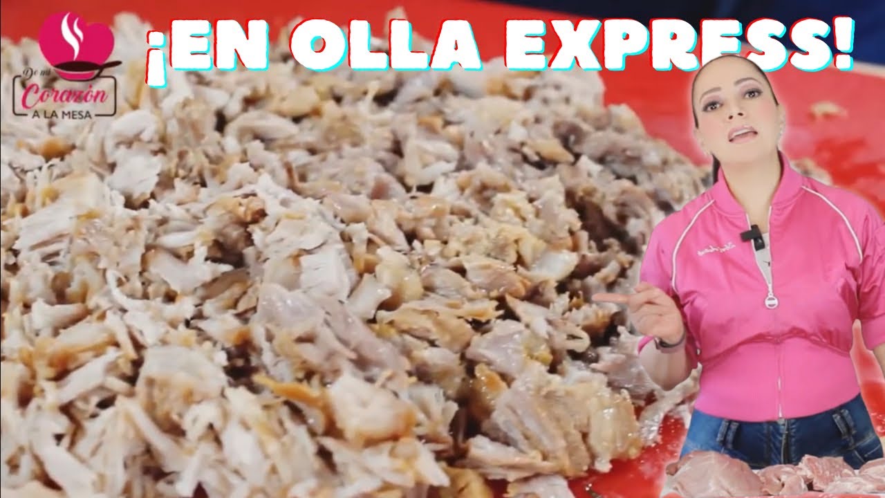 🌮 🍖CARNITAS estilo Michoacán en Olla de Presión (Instant Pot Recetas)