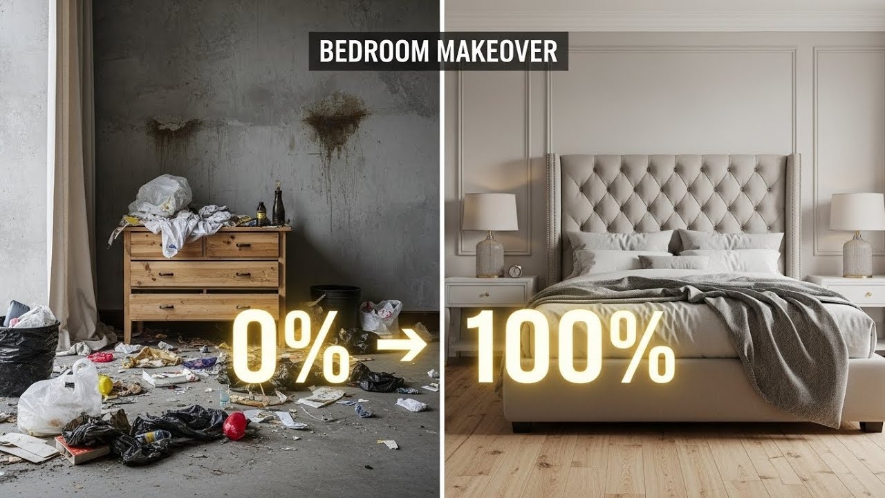 From Demolished to Designer — Full Bedroom Renovation in Minutes