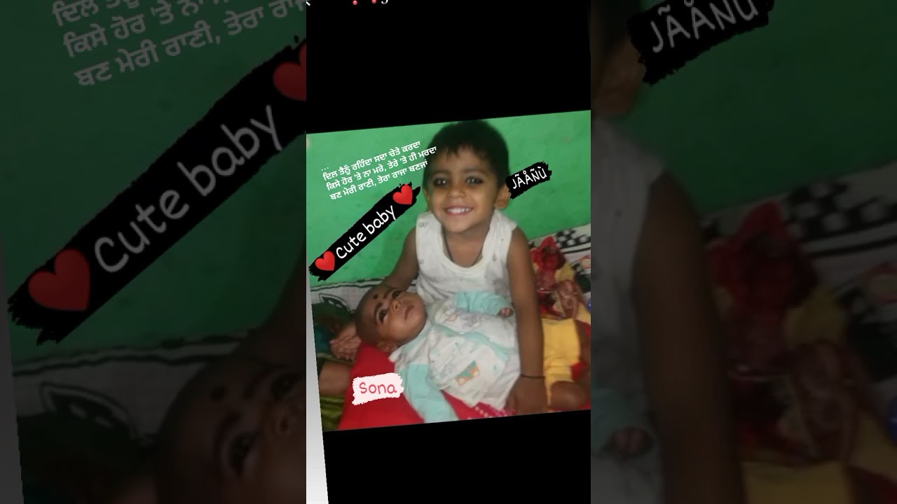 bada bahi ki god main chota bahi daksh & Aksh Pal