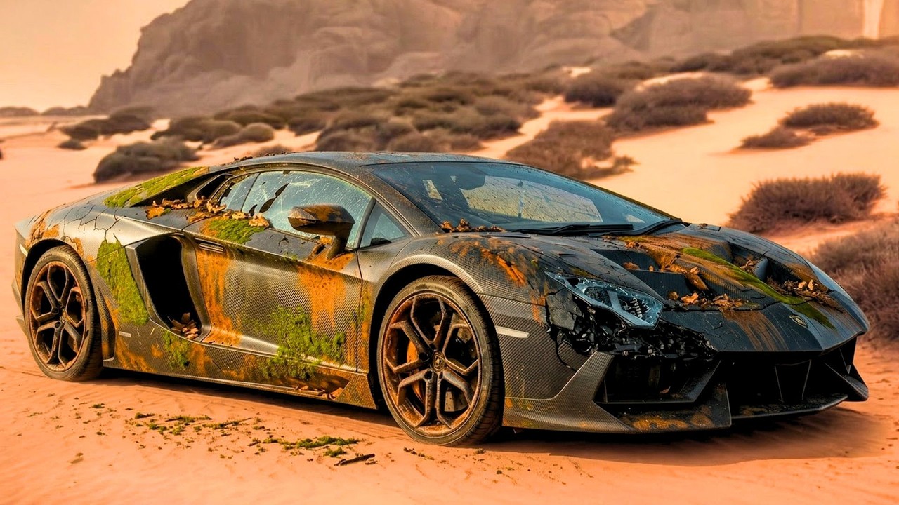 Rebuilding A ROASTED Lamborghini Aventador | ASMR Restoration