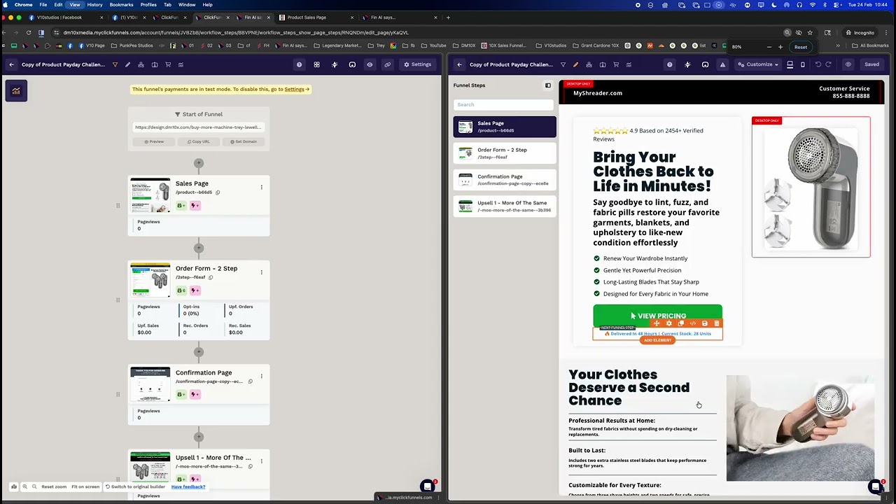 Clickfunnels Walkthrough for V10studios