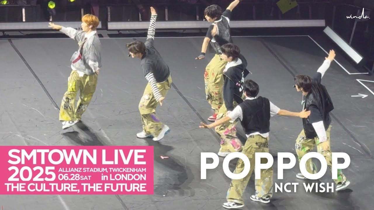 NCT WISH : POPPOP | 28.06.25 @SM TOWN IN #london #kpop #sm #nct #nctwish