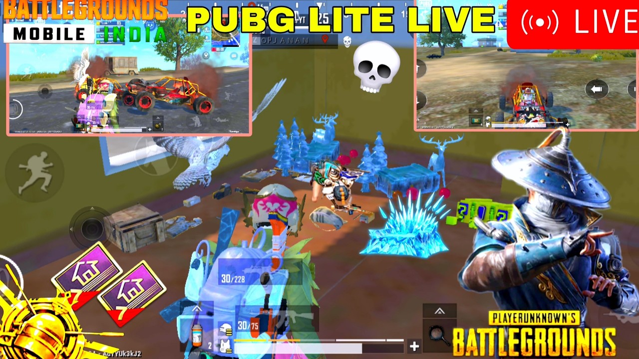 PUBG MOBILE LITE LIVE 🔥1v4  SOLO VS SQUAD FULL RUSH GAMEPLAY  😍