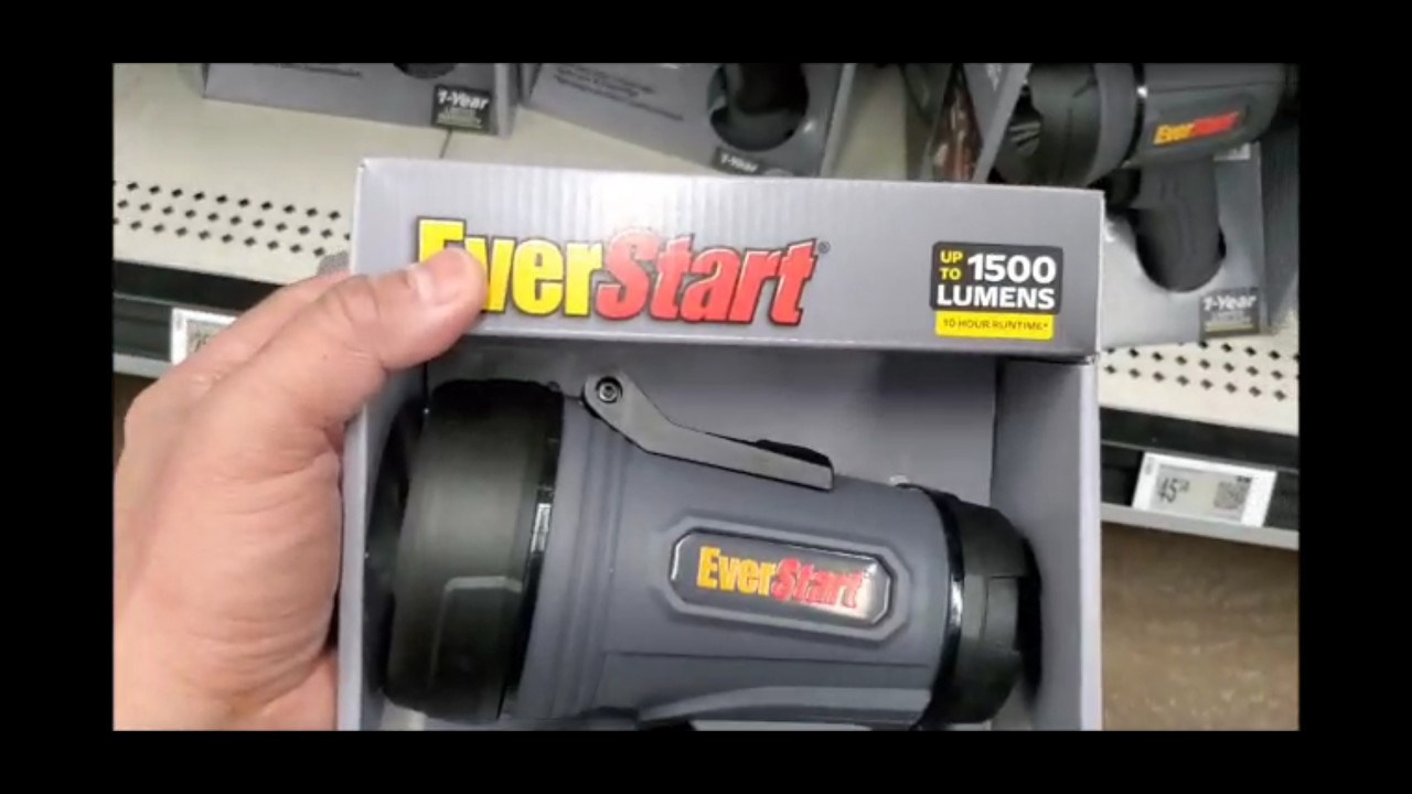 Перезаряжаемый светодиодный портативный прожектор EverStart 1500 люмен, цена 37,96. Хорош ли он?