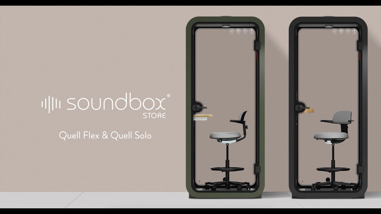 Quell Flex Solo Phone Booths By Soundbox Store, Europes Number #1 Acoustic Phone / Meeting Booth Co.