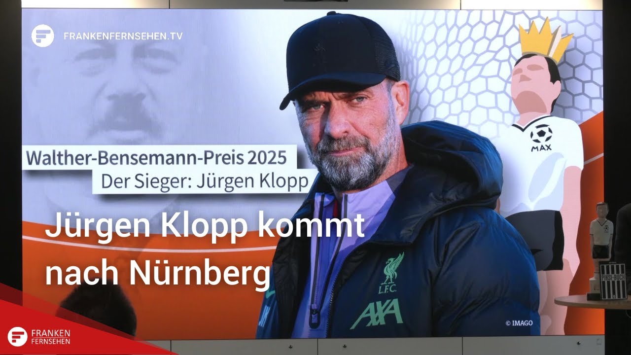 Walther-Bensemann-Preistr&auml;ger 2025: J&uuml;rgen Klopp kommt nach N&uuml;rnberg