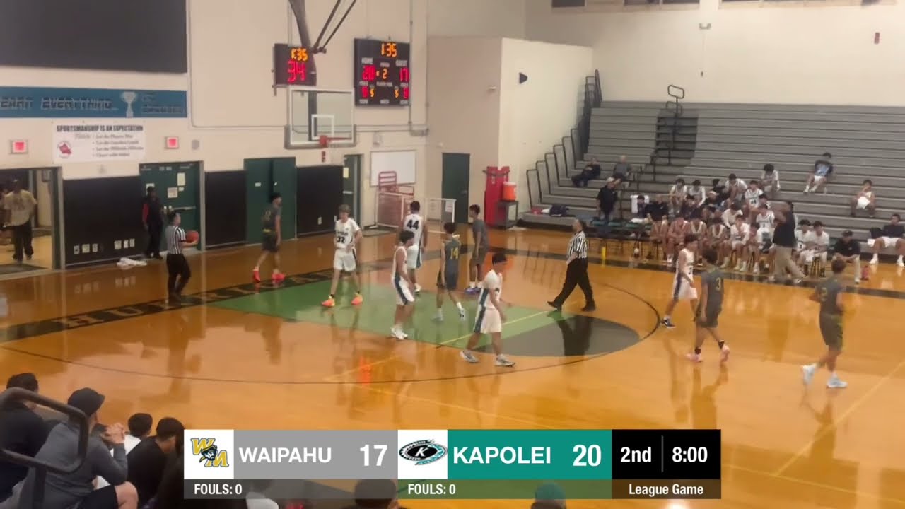 Waipahu High at Kapolei High JV Basketball OIA Regular Season Game 12/27/2024