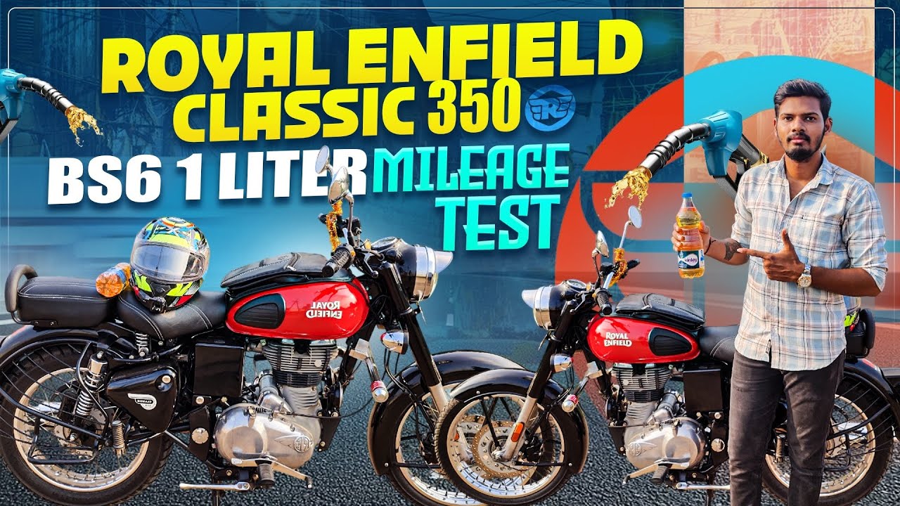 Royal Enfield Classic 350 Bs6 1 Liter Mileage Test ⛽ || Yashwanth Tungala ||