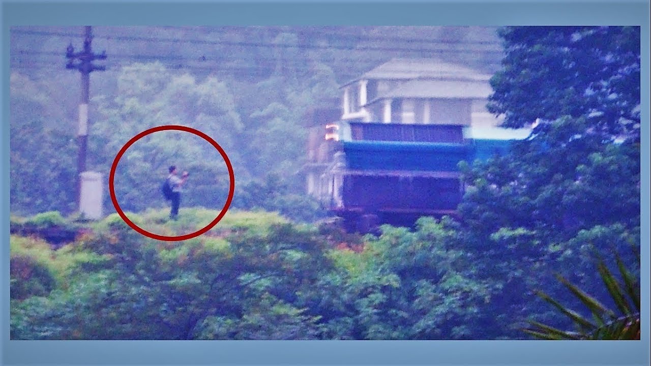 Railfan Arzan Kotval in Action at a Very Picturesque Location in Amazing Weather!!!