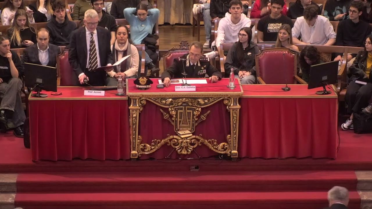 La guerra e la pace, la lezione del Generale Riccardo Galletta all'Università di Pavia