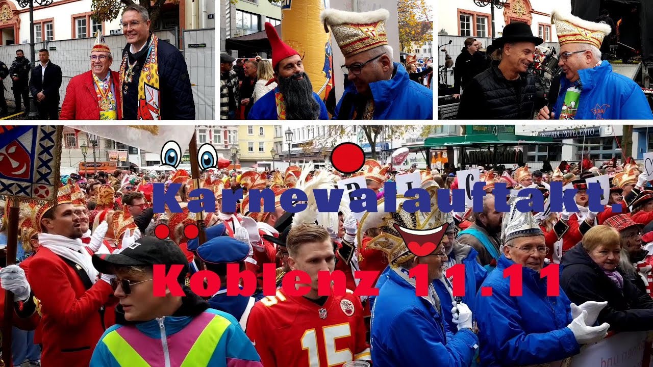 Karnevalauftakt in Koblenz am 11.11.2025