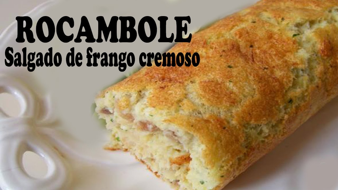 COMO FAZER ROCAMBOLE SALGADO CREMOSO DE FRANGO ESSA MASSA DE PÃO DE LÓ SALGADO DERRETE NA BOCA 😄