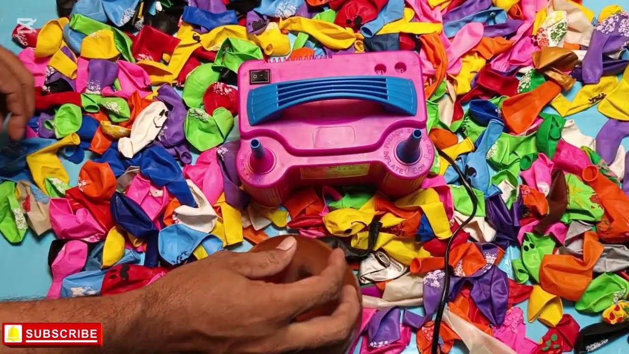 Colorful Printed Balloons ASMR 🎈 Unboxing & Electric Pump Inflation Sounds