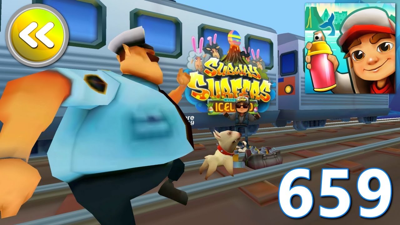 Subway Surfers Iceland Jake Dark Outfit Reverse Gameplay PC HD E659
