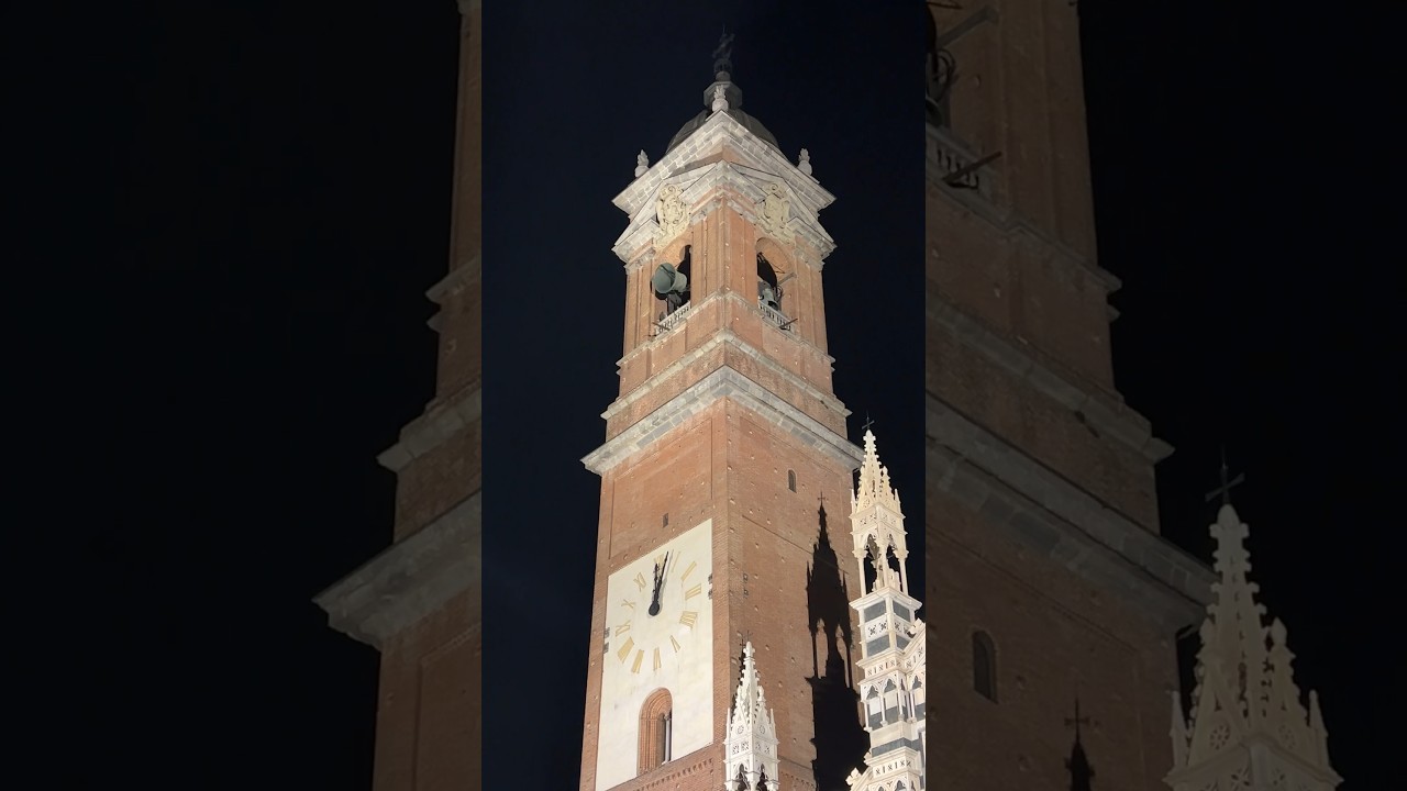 Traditional ringing of the big bell at midnight for the entrance into Lent