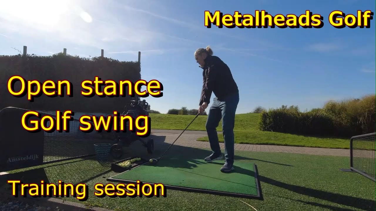 Open stance golf swing feels very natural