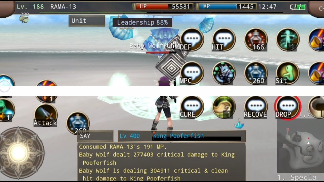 Iruna Online - Summoner vs King Pooferfish [4 Slots only]