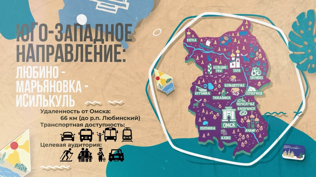 РЕГИОН ВПЕЧАТЛЕНИЙ. Омская область. Юго-Западное направление: Любино - Марьяновка - Исилькуль