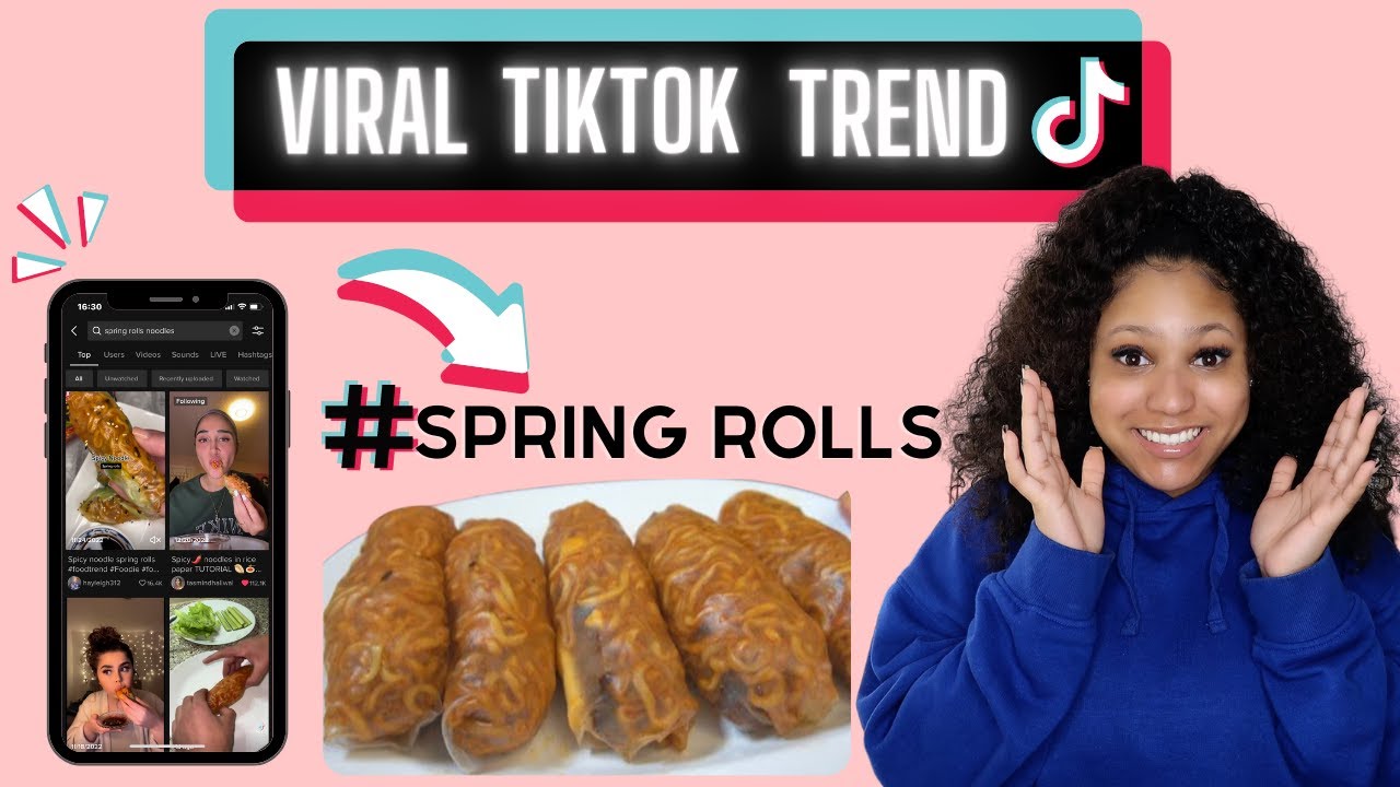 VIRAL TIKTOK TREND SPRING ROLLS UITPROBEREN!😱