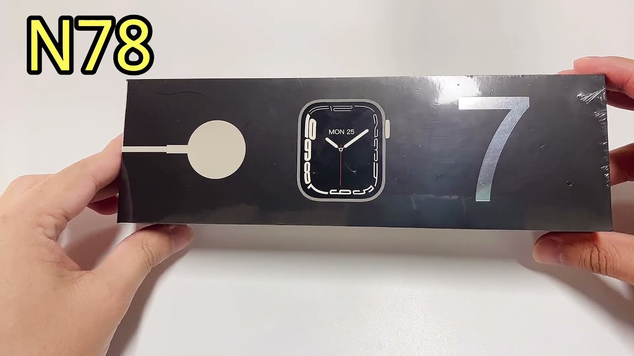The new N78 series 7 clone smart watch, with a new design and Siri and GPS functions.