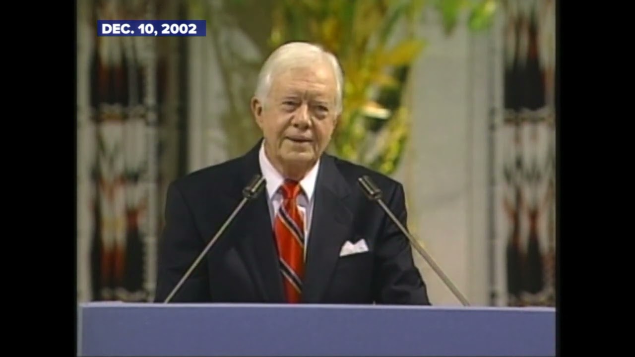 Jimmy Carter awarded the Nobel Peace Prize in 2002 | ABC News Archives