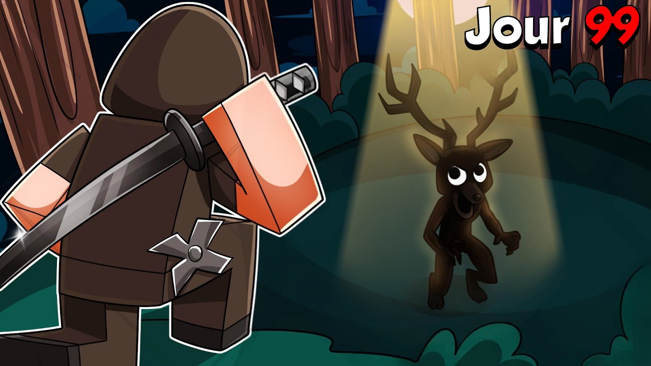 J'ai Survécu 100 Jours Solo avec la Meilleur Classe ! (99 days in the Forest)