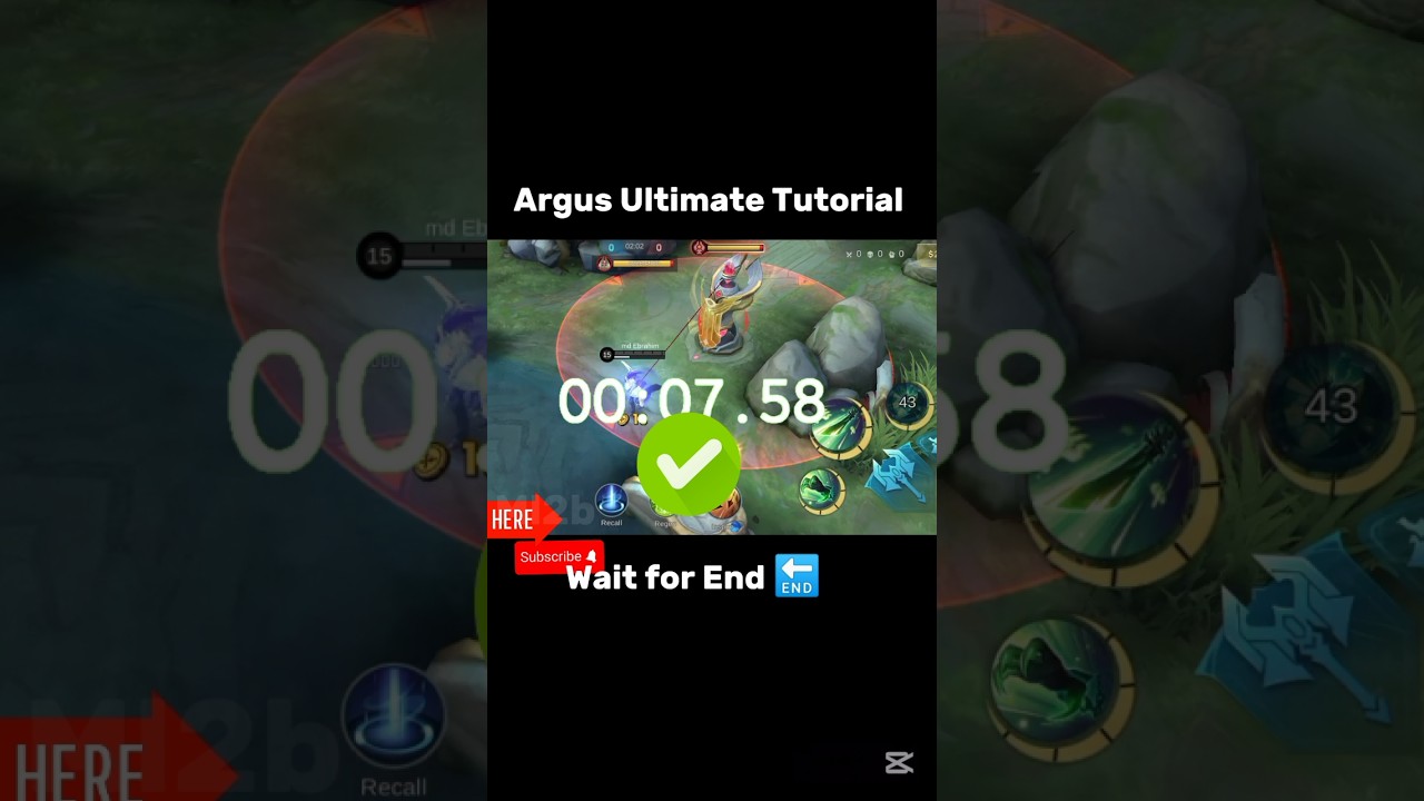 Argus Ultimate Tutorial Mobile legends #ml2b #argus #tutorial #shorts