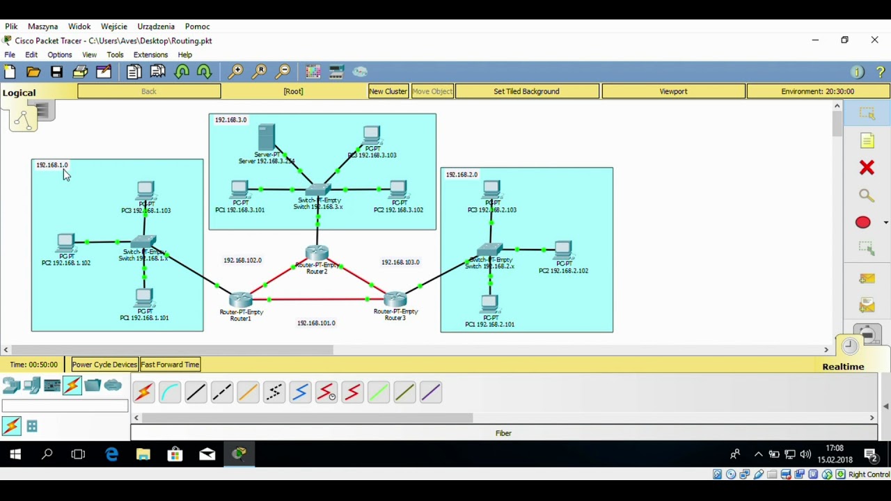 Routing Statyczny - Cisco Packet Tracer
