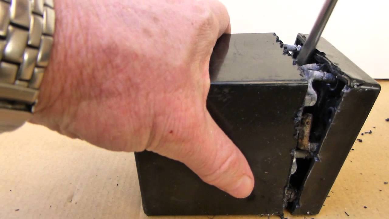 Tear down of lead acid gel cell battery. What's inside?