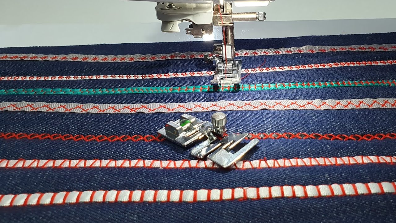 Utiliza las puntadas decorativas para coser listones