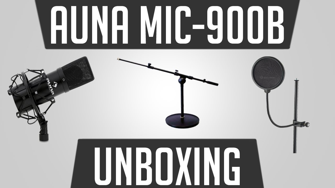 Auna MIC 900B USB Kondensator Mikrofon Unboxing + Aufbau