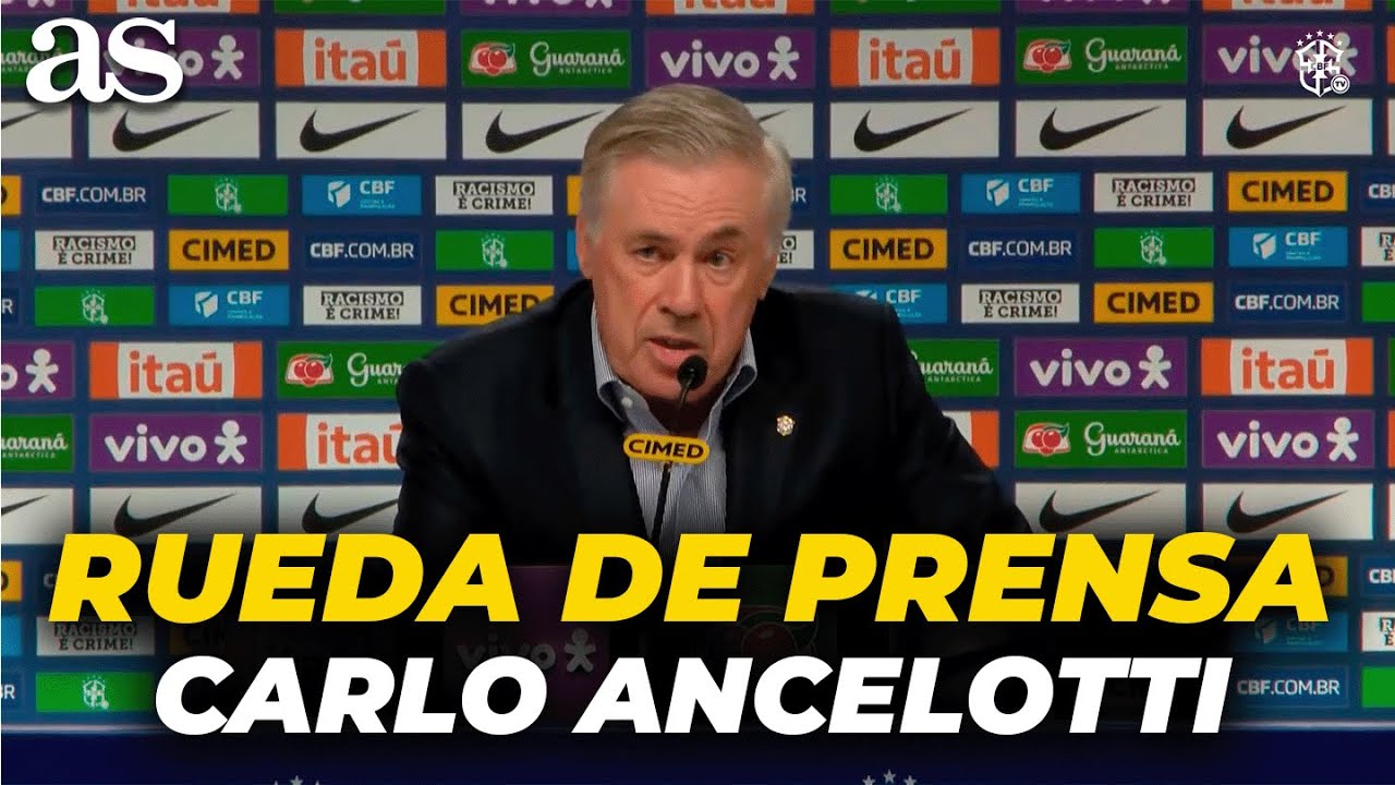 ANCELOTTI, RUEDA DE PRENSA DE LA SELECCIÓN BRASILEÑA y CONVOCATORIA: RODRYGO, VINICIUS...