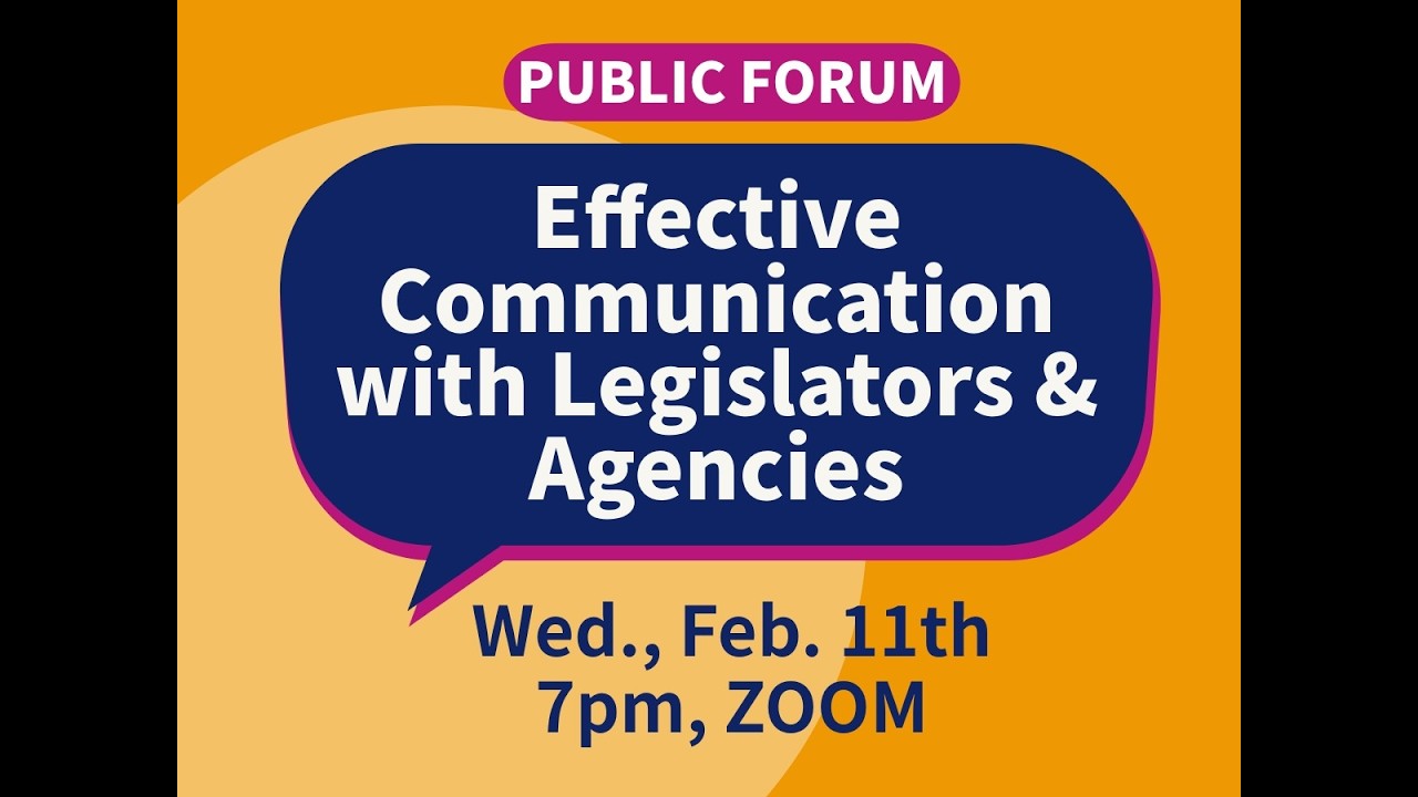 Effective Communication with Legislators