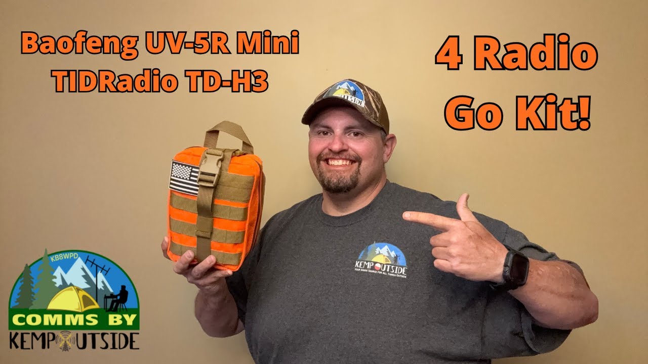 Emergency Go Kit with 4 Dual Band Ham Radios | DIY Kits for Baofeng UV-5R Mini & TIDRadio TD-H3