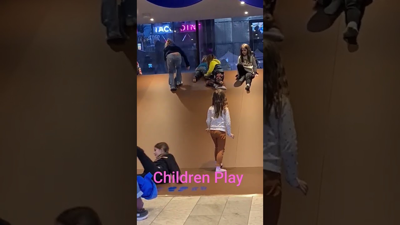 Children played at the Kulturhuset Stockholm