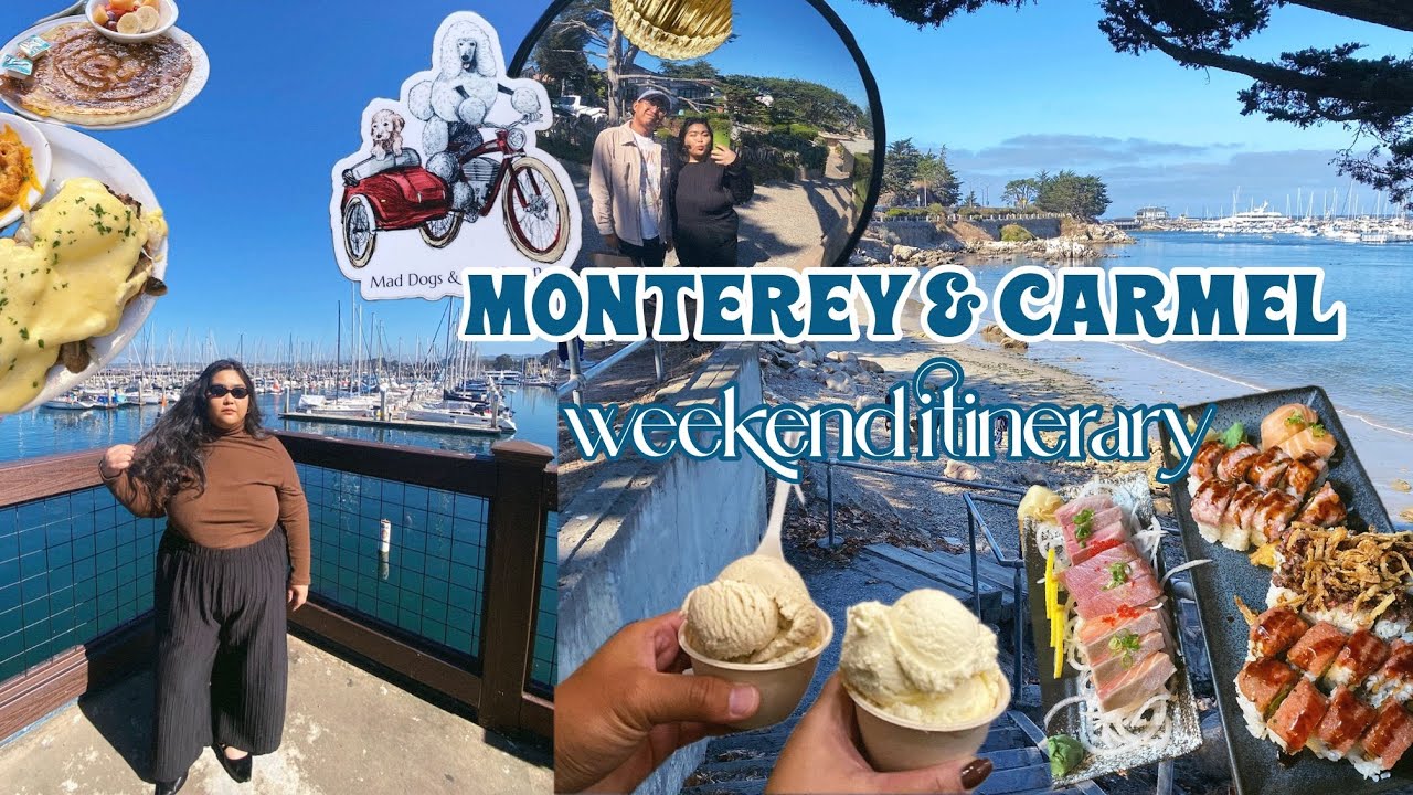 MONTEREY AND CARMEL WEEKEND ITINERARY (VLOG) 🌊🥞🍨🍣