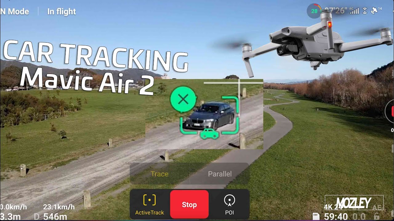 هل تستطيع درون المافيك اير تو تتبع سيارتي؟ ||CAR TRACKING MAVIC AIR 2
