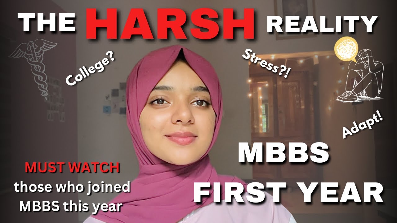 The HARSH *reality* of MBBS first year - adapt & improvise | Afra Mujeeb
