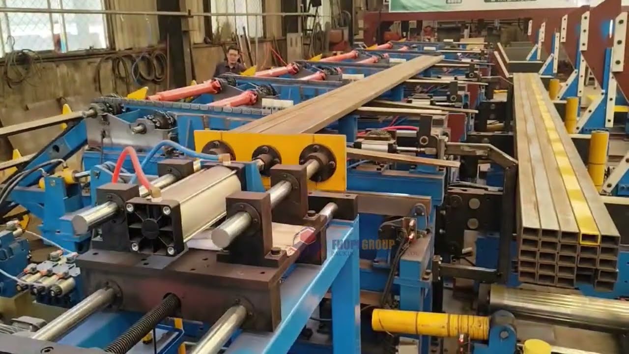 automatic steel tube strapping machine and bundling line