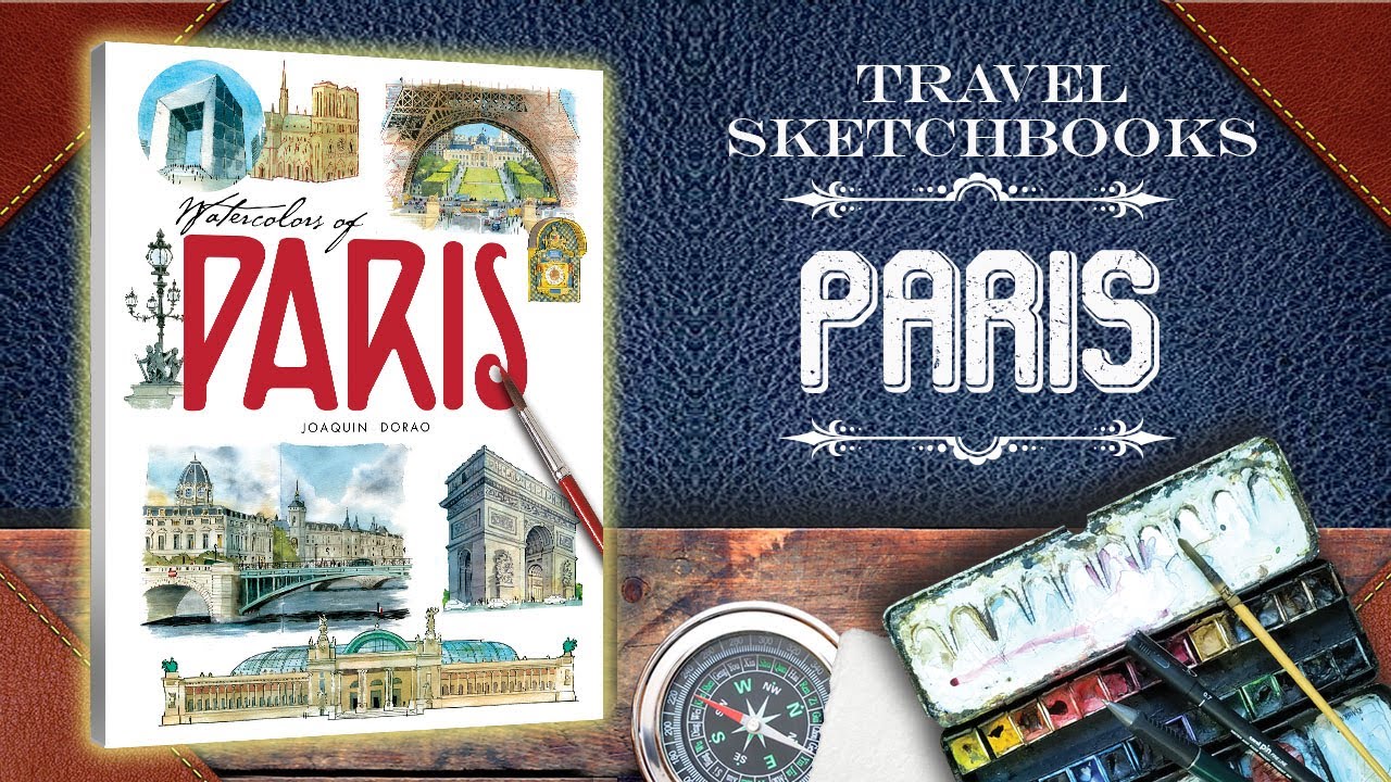 Watercolors of Paris is a field work sketchbook made during a recent trip to the city of light