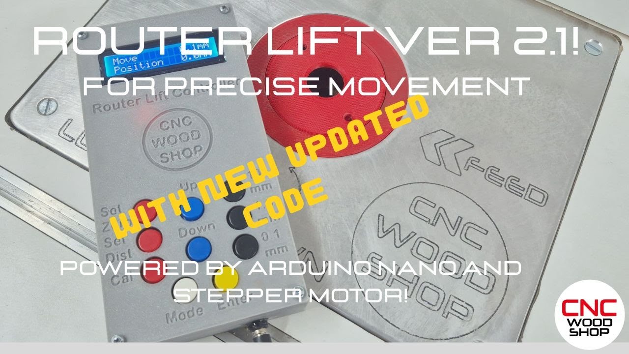 ROUTER LIFT 2.1! Powered by Arduino! Including NEW Code!