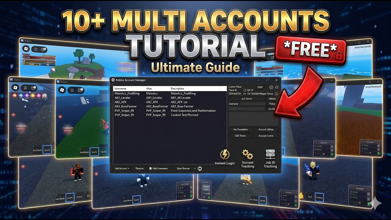 Roblox Account Manager Tutorial (2026) | 10+ Accounts at Once