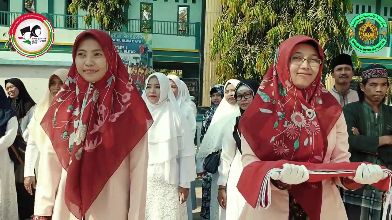 Upacara Hari Santri - MI & MTs Hidayatul Ulum Desa Dayu Kecamatan Nglegok Kabupaten Blitar