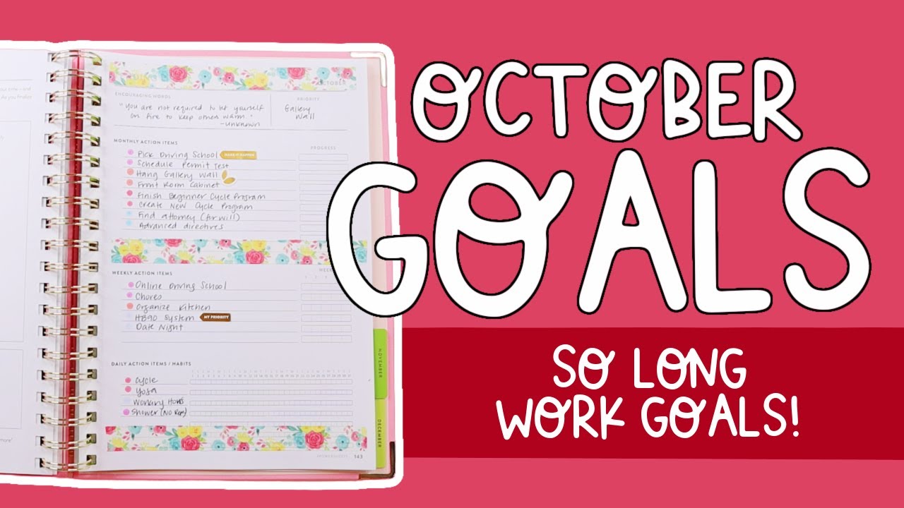 Goal Setting | October 2021 Powersheets Prep