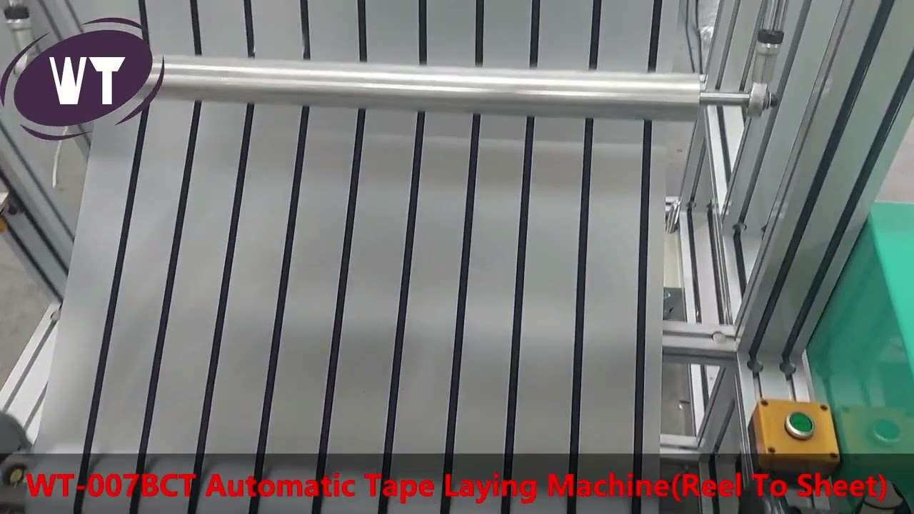 WT-007BCT Magnetic Strip Applicator | Automatic Reel to Sheet Tape Laying System