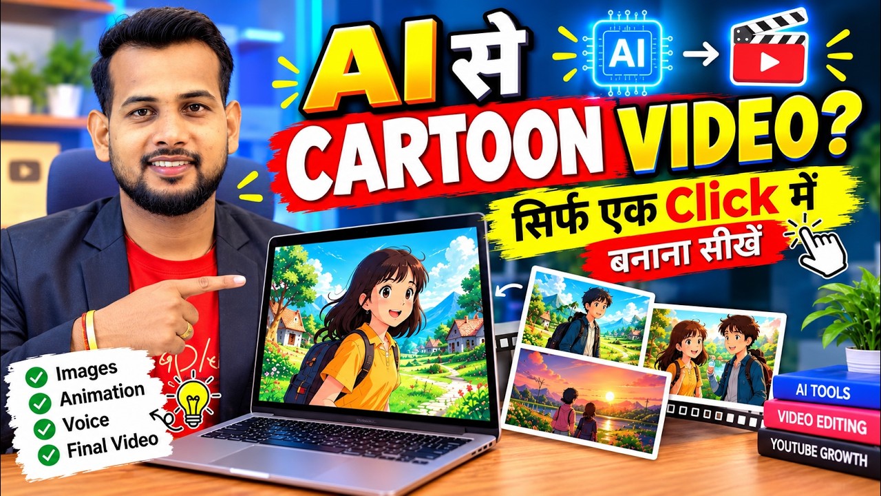 Ai se Cartoon Video Kaise Banaye | Step-by-Step Guide (2026) | ai video kaise banaye | cartoon🔥