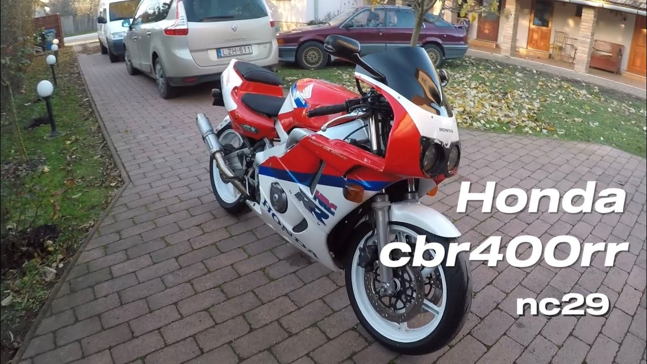 Honda cbr400rr nc29 cold start and ride